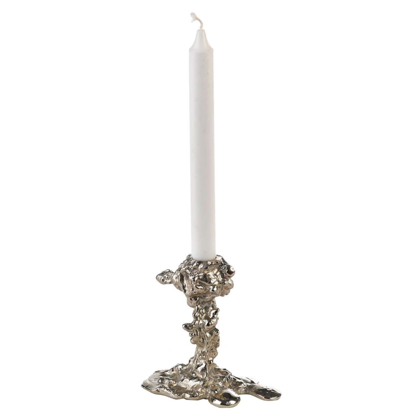 Drip lysestage, S - sølvfarvet